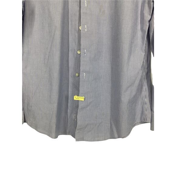 Goodfellow & Co Blue & White Pinstripe Slim Fit Button Down Shirt Size Large - Picture 5 of 9
